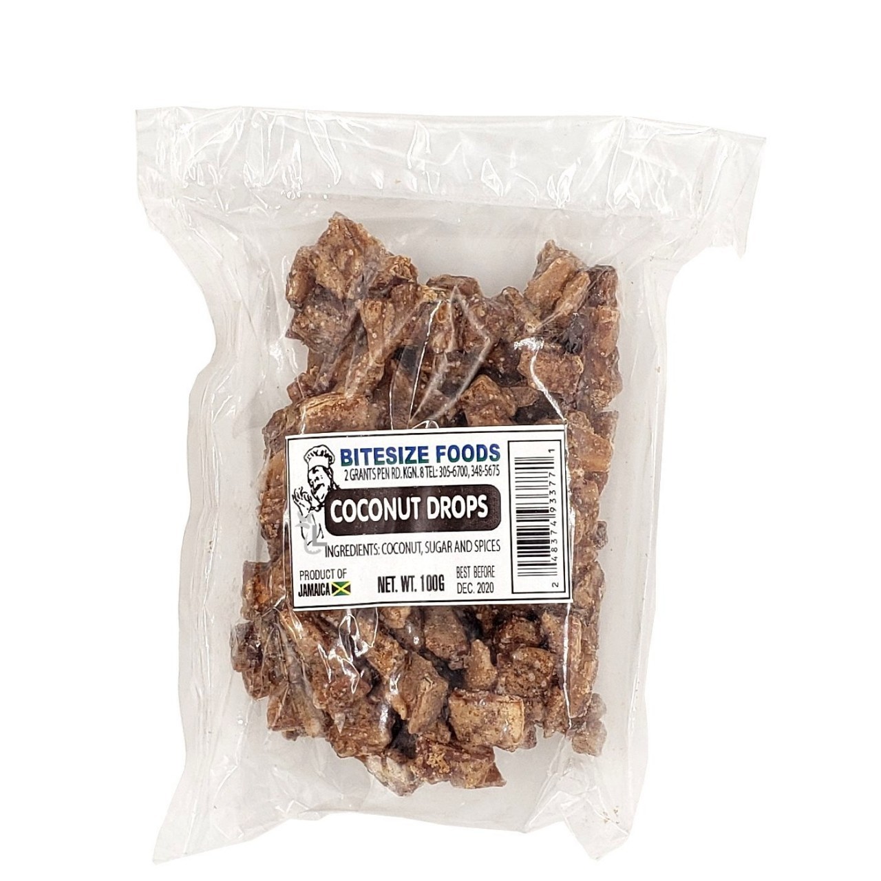 BITESIZE FOODS COCONUT DROPS 100g