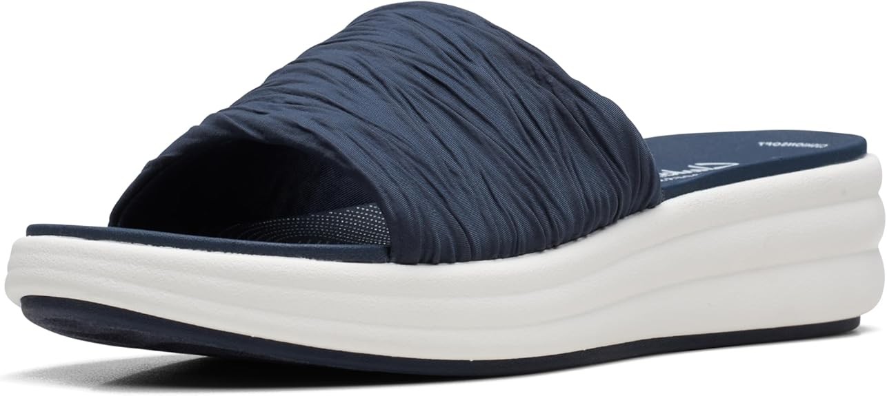 Clarks Womens Drift Petal (Navy Synthetic)