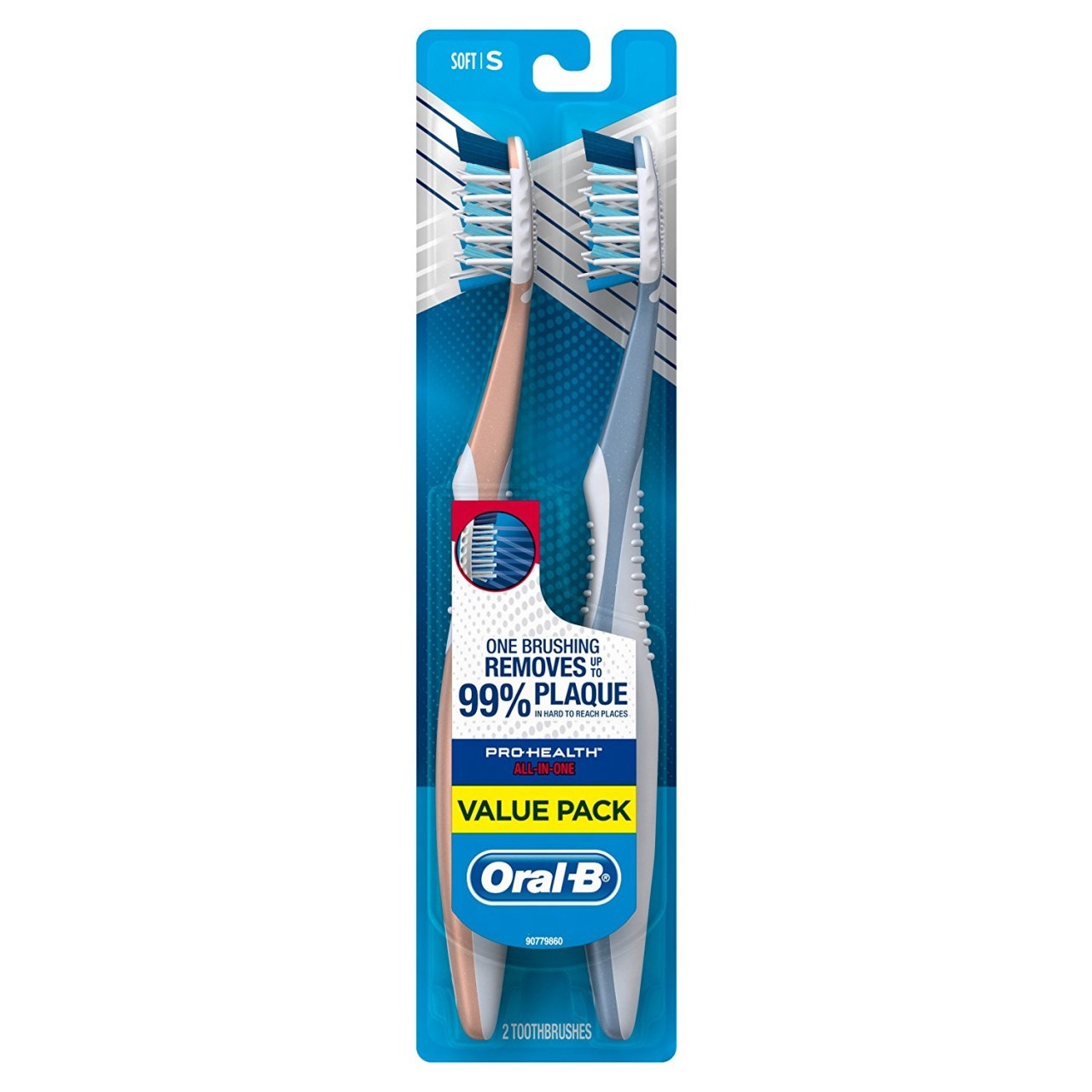 Oral-B Pro Health All In One Twin Pack Toothbrush, Soft