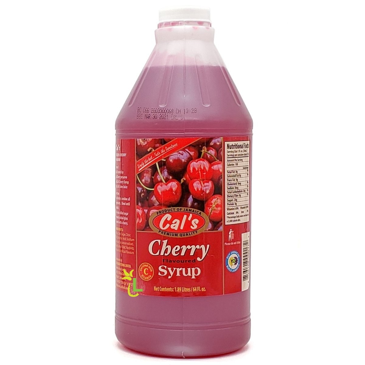 CALS SYRUP CHERRY 1.89L