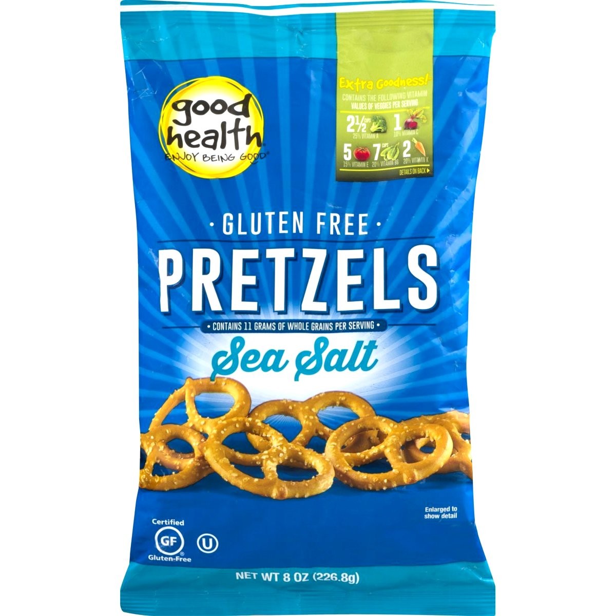 GOOD HEALTH PRETZELS SEA SALT GF 8oz