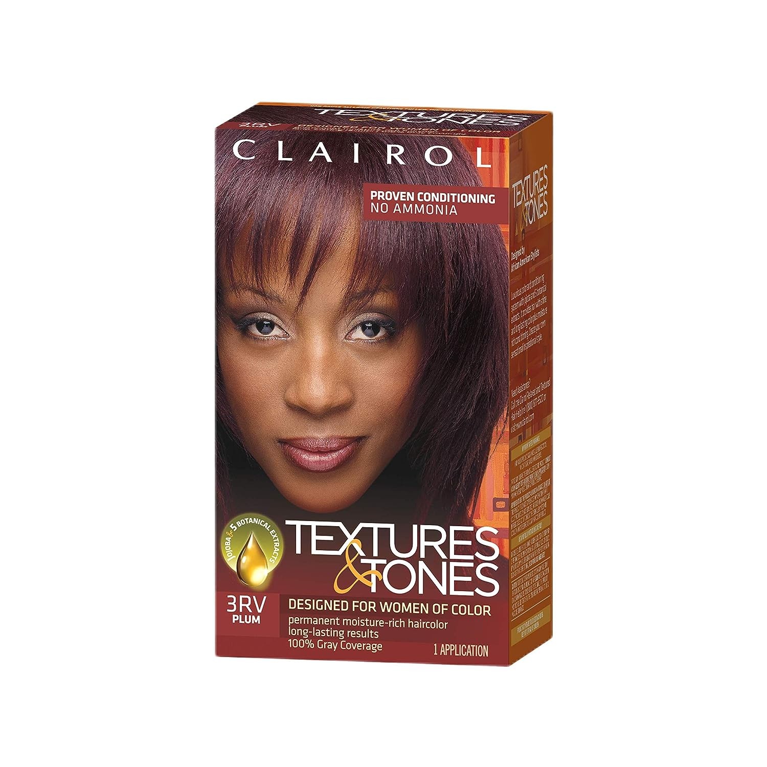 Clairol Textures & Tones Permanent Hair Color 3RV - Plum
