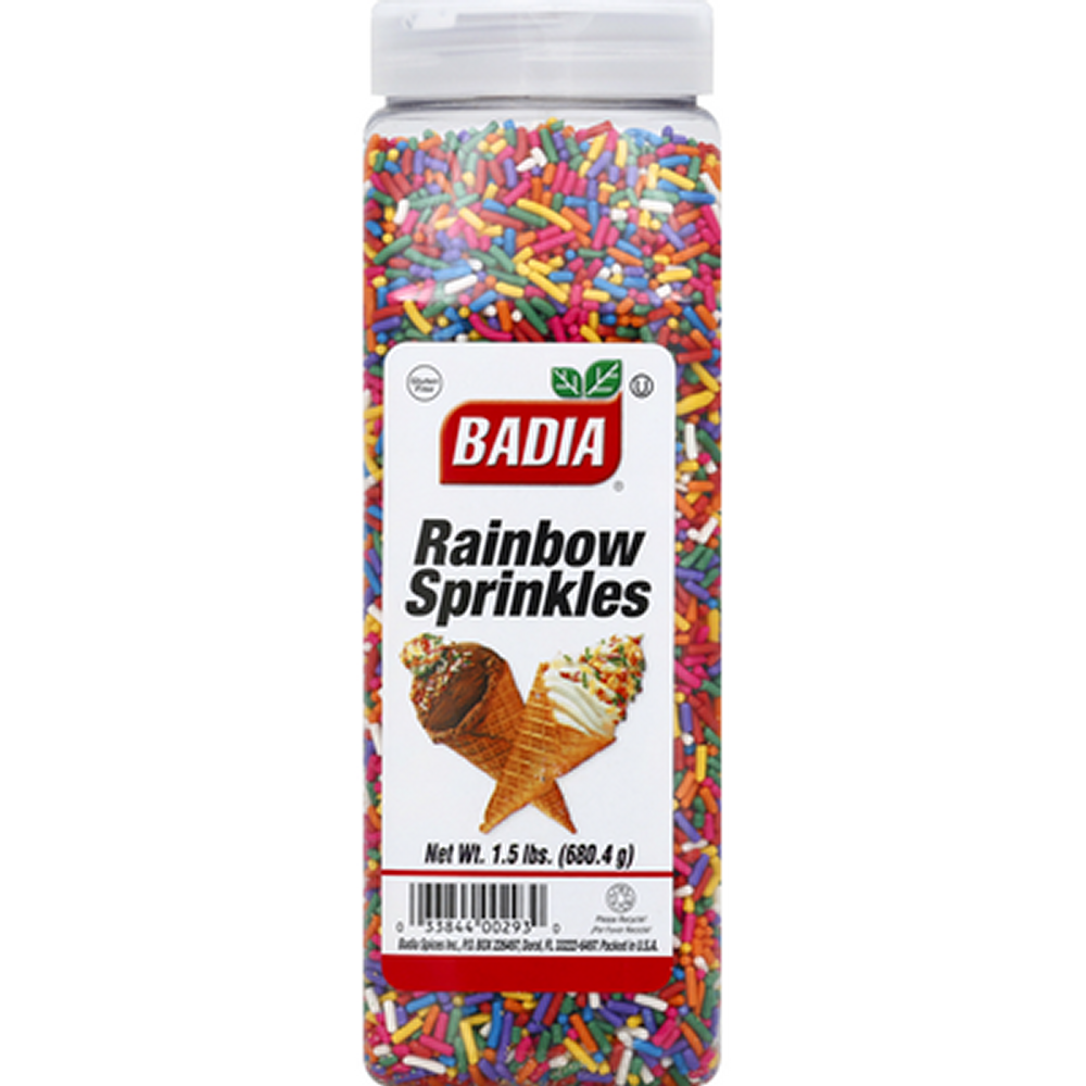 BADIA SPRINKLES RAINBOW 1.5lb