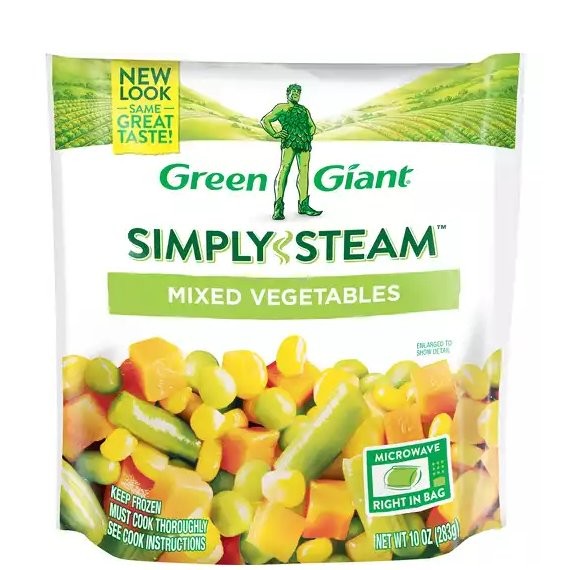 GREEN GIANT STEAM MIXED VEGETABLES 283g