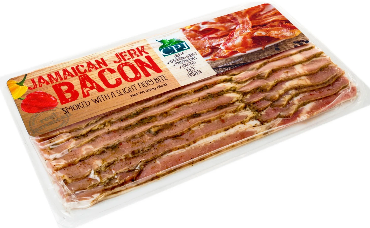 CPL JAMAICAN JERK BACON SLICES 8OZ