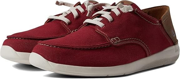 Clarks Mens Gorwin Lace : Brick Red Synthetic