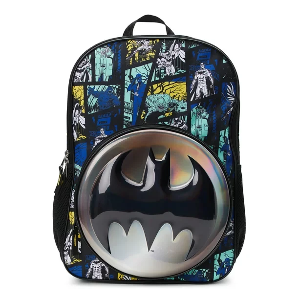 DC Comics Kids Batman Bat Signal 17" Laptop Backpack