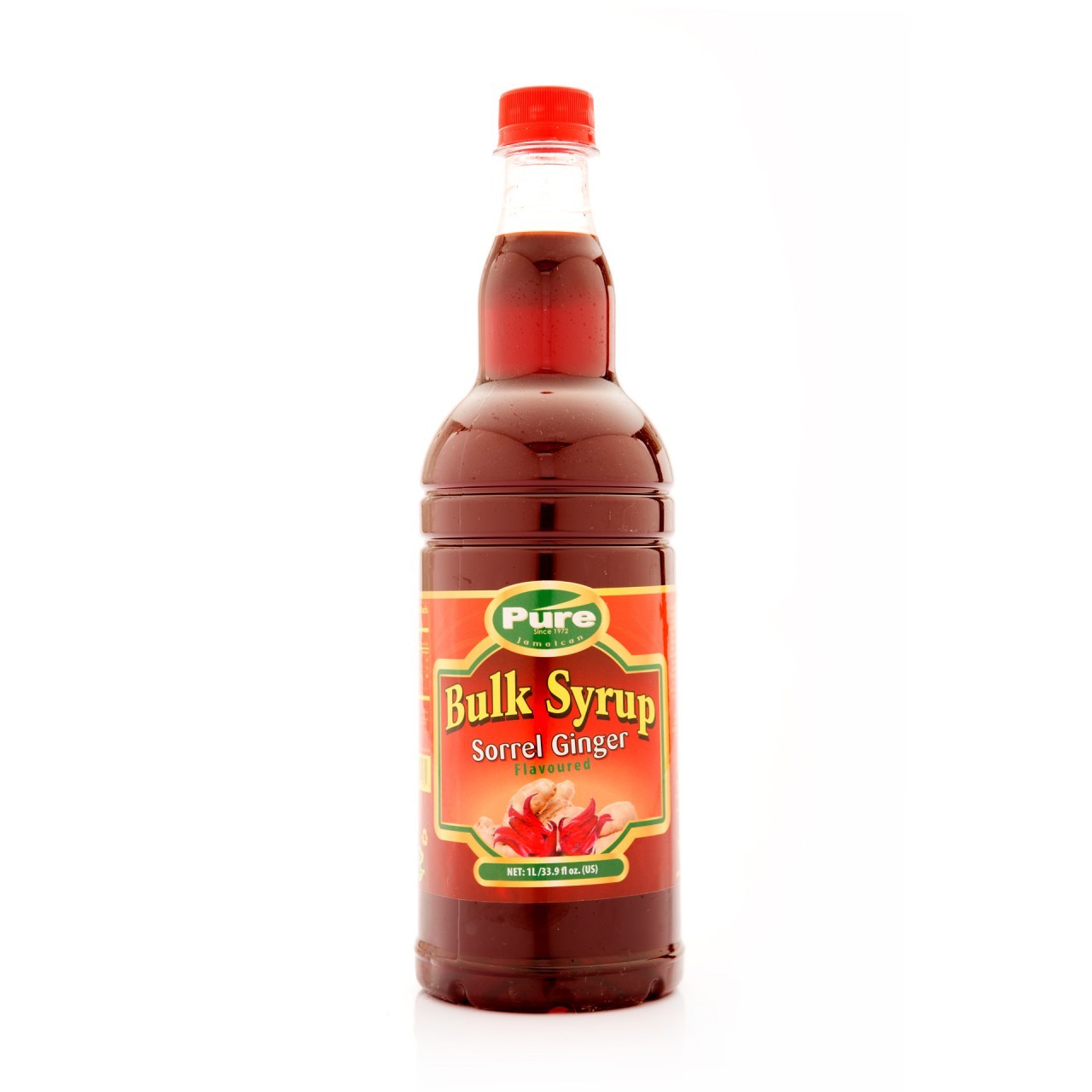 PURE SYRUP SORREL GINGER 1L