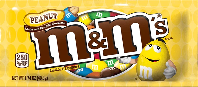 M&M MILK CHOCOLATE CANDIES 49.3G