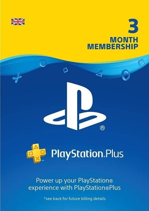 Playstation Plus 3 Month Code (UK)