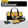 DEWALT Palm Sander, 1/4 Sheet (DWE6411K), Yellow
