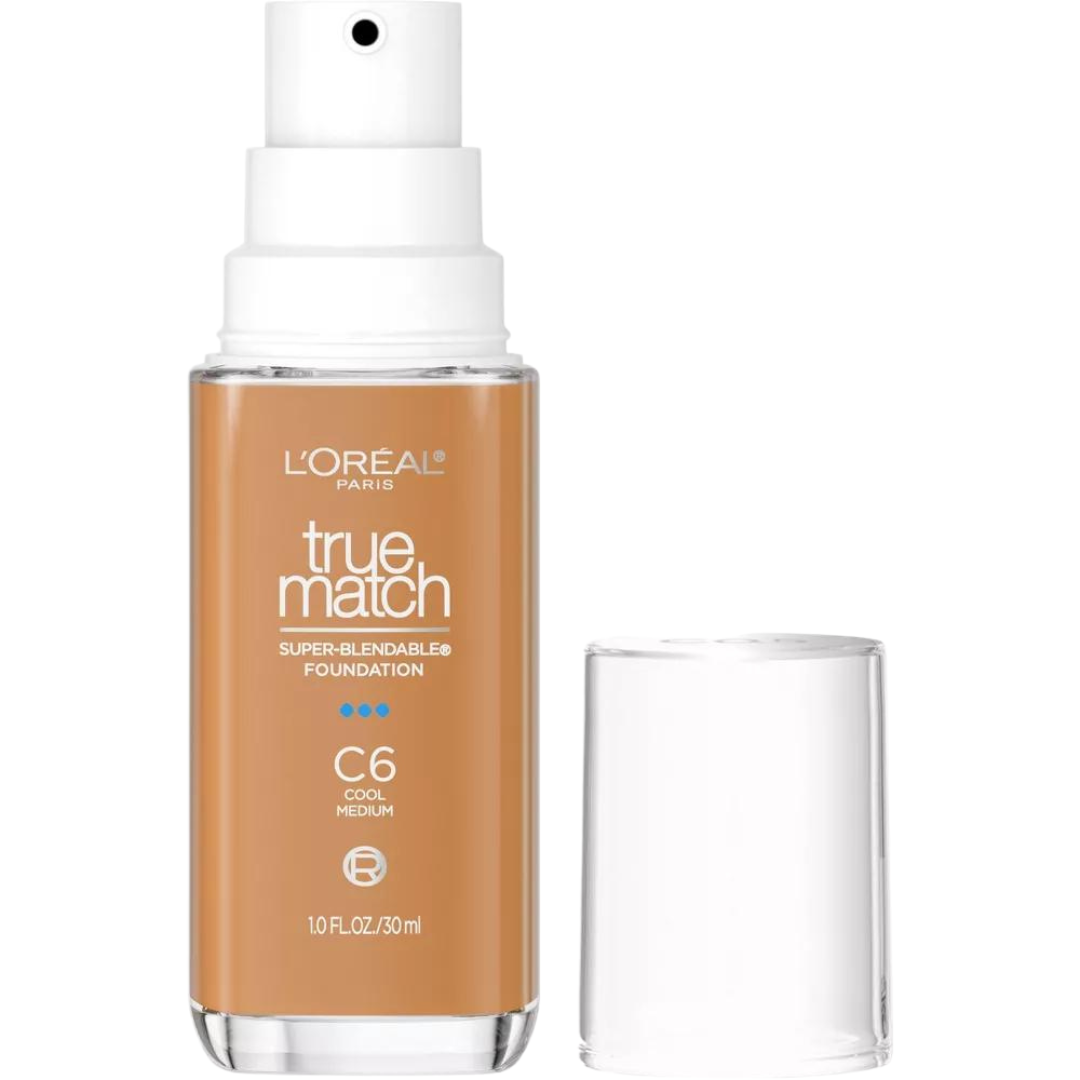 L'oreal True Match Super Blendable Foundation: C6 Cool Medium, 10oz