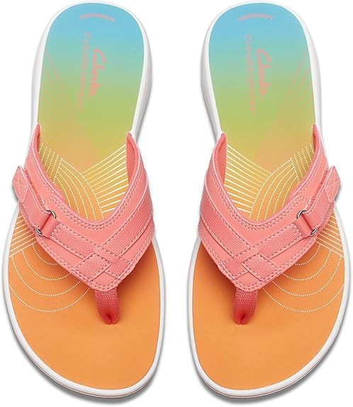 Clarks Womens Breeze Sea (Multicolor Synthetic)