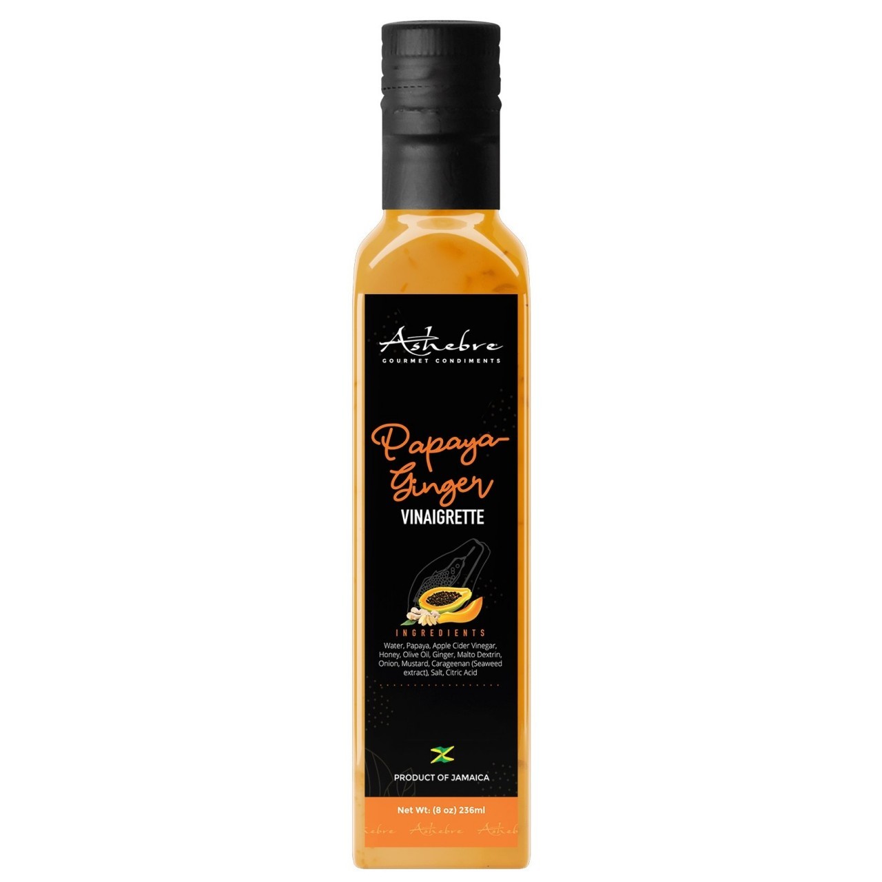 ASHEBRE VINAIGRETTE PAPAYA GINGER 8oz