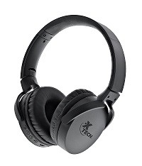 Xtech XTH-620 Wireless Headphones with Mic - On-ear - Ear cups rotate to lay flat while resting on your shoulders