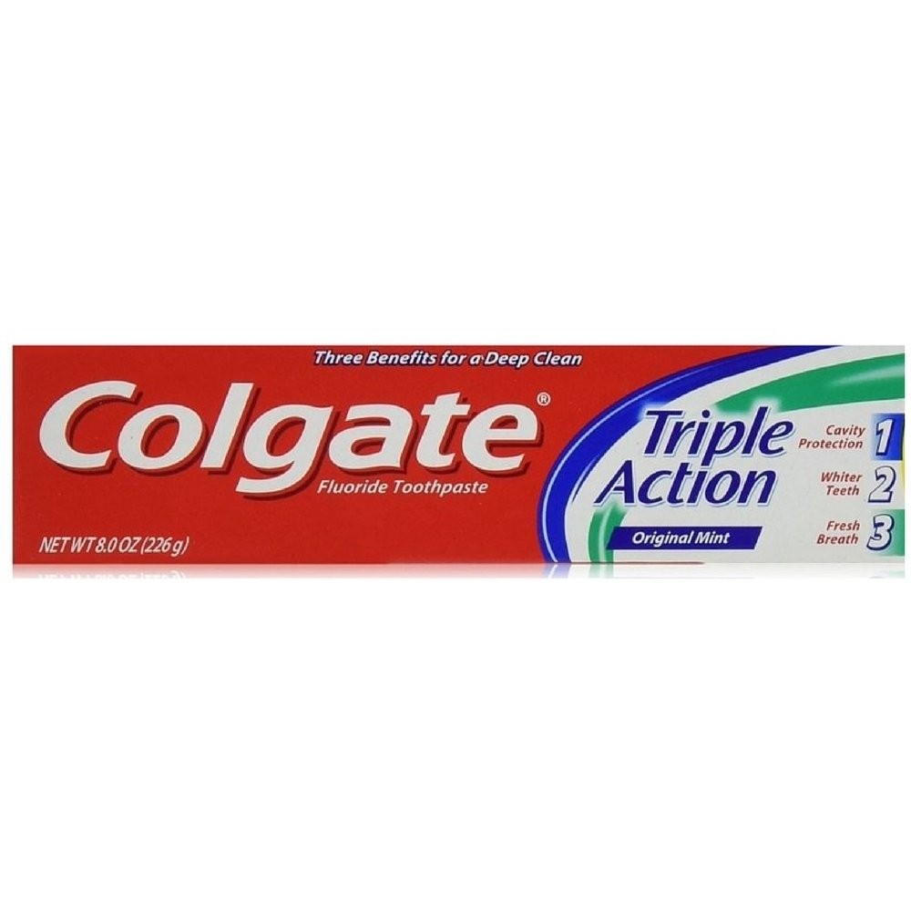Colgate Toothpaste Triple Action Original Mint, 2.8oz