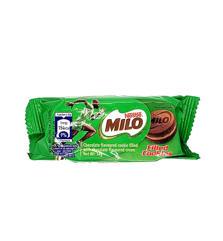 NESTLE MILO FILLED COOKIES 36.4G