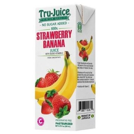 TRU-JUICE 100% STRAWBERRY BANANA 200ml