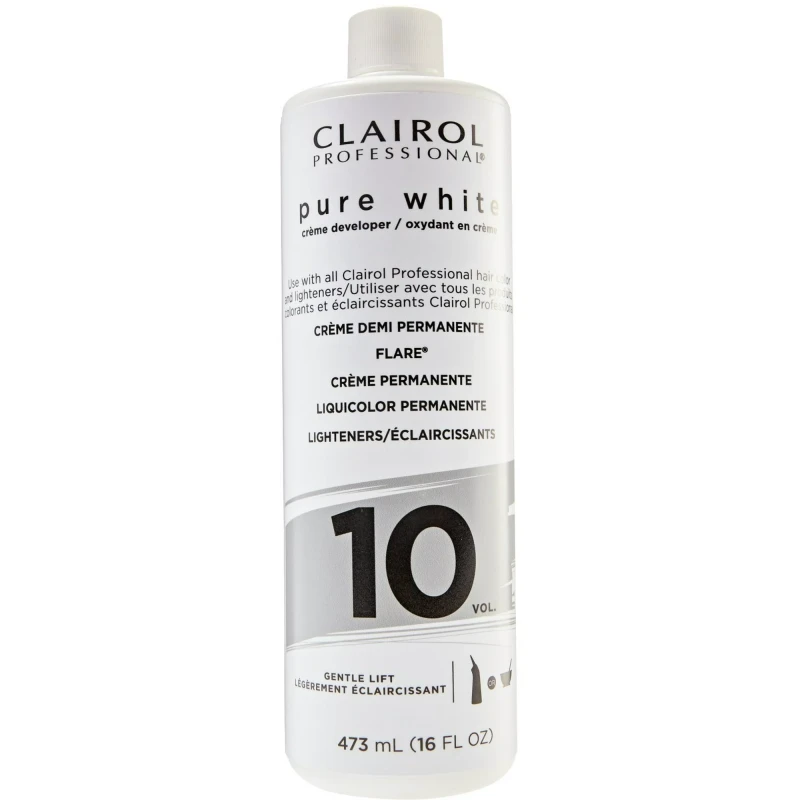 Clairol Pure White Volume 10, Hair Lightener & Gray Coverage, 16oz
