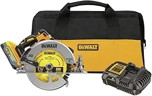 DEWALT 20V MAX Circular Saw, Cordless, 7-1/4 inch, Battery and Charger Included (DCS570H1)