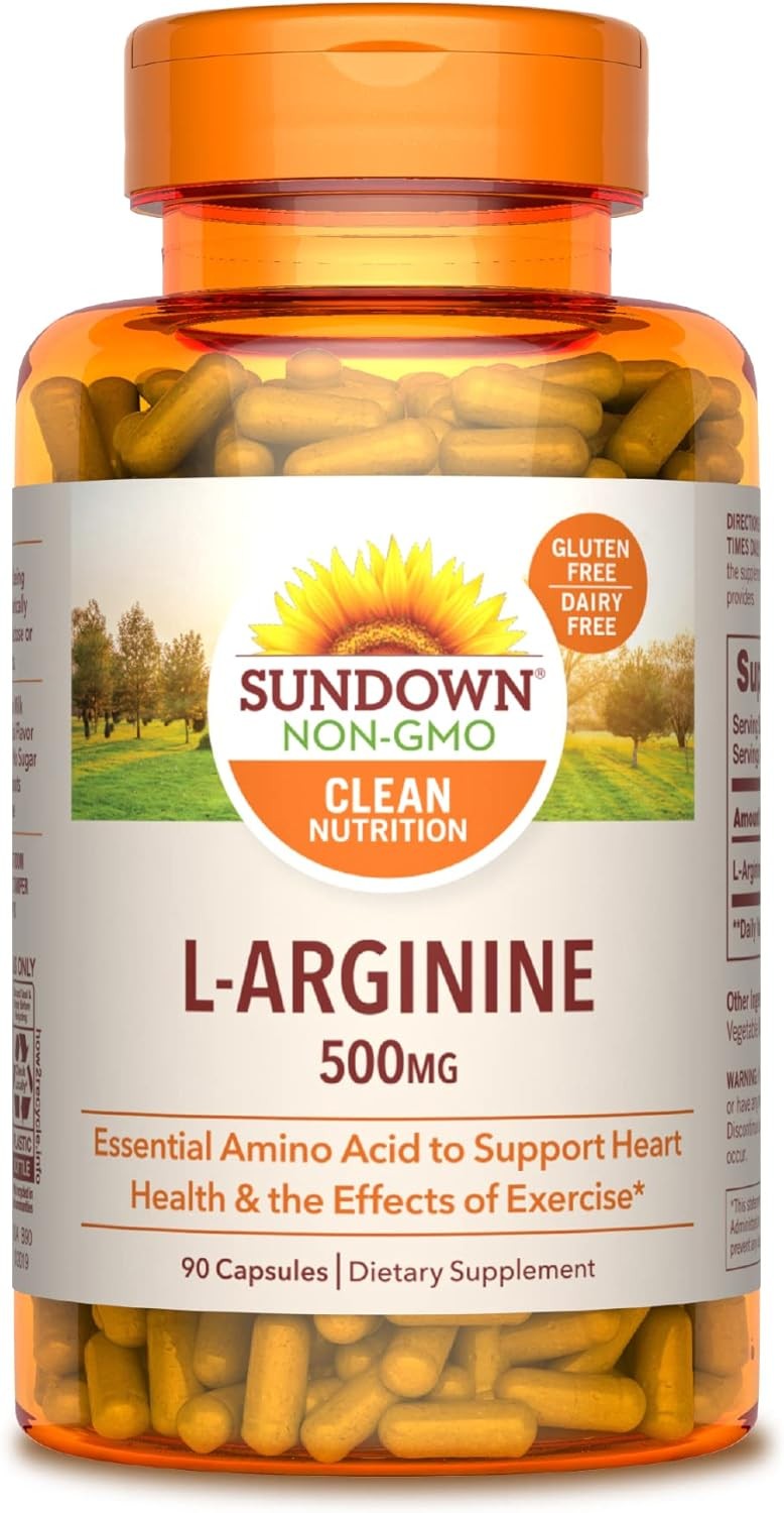 Sundown L-Arginine 500 mg, 90 Capsules