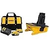 DEWALT 20V MAX Battery Charging Kit with 2 Batteries – Charges All 12V/20V MAX Batteries at 4A Rate, Adapter Allows 18V Tools Use 20V Batteries