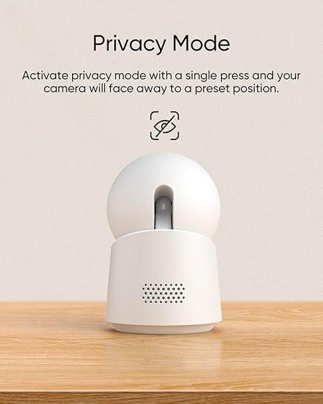 eufy Security Indoor Cam C220 | 2K Resolution Smart Security Camera with 360° coverage, Human/Motion Detection, AI Tracking, Compatible with Alexa and Google Assistant, Night Vision
