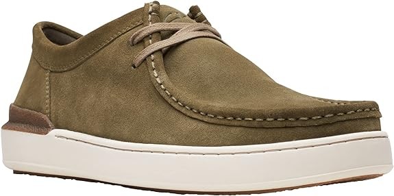 Clarks Mens Courtlite Wally : Dark Olive Suede