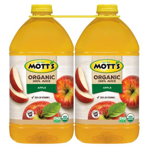 Mott's Organic 100% Apple Juice 2 Units / 3.78 L / 128 oz
