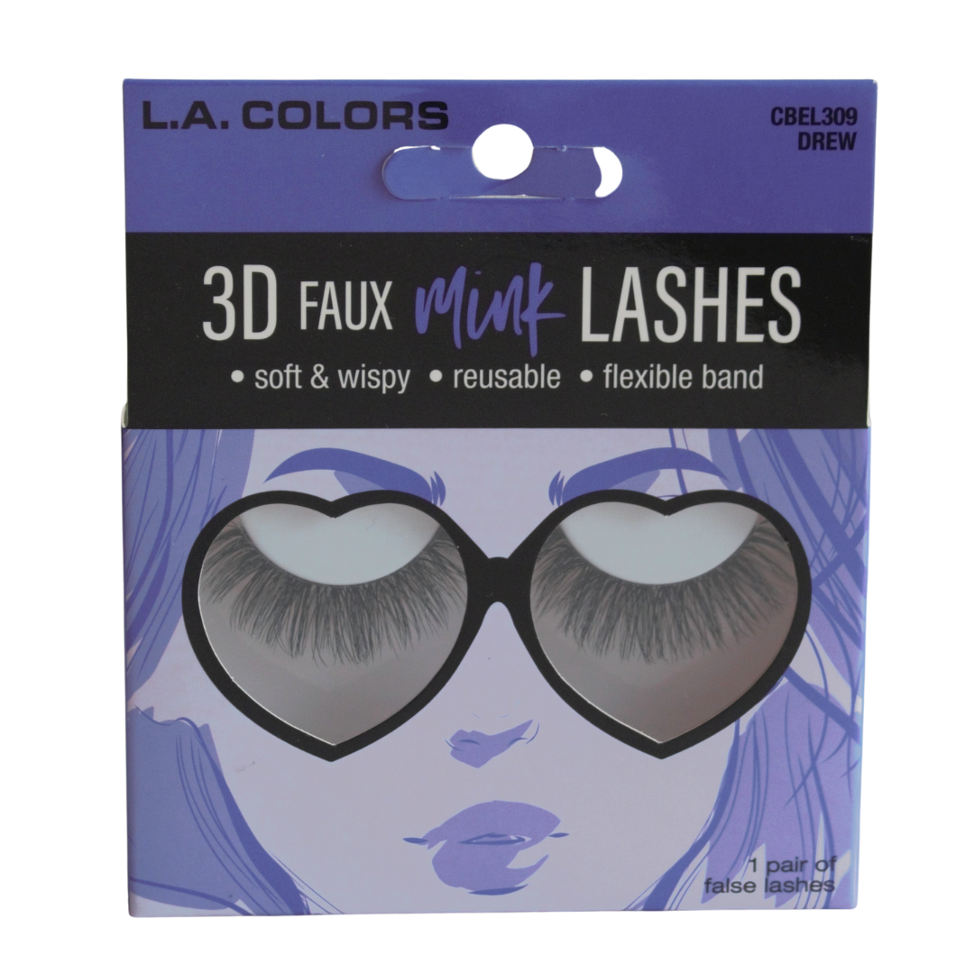 L.A. Colors 3D Faux Mink Lashes 'Drew'