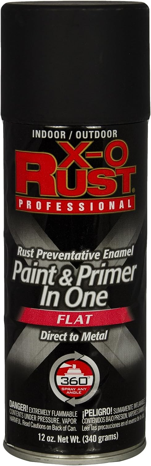 12 oz. Flat Black X-O Rust Spray Paint
