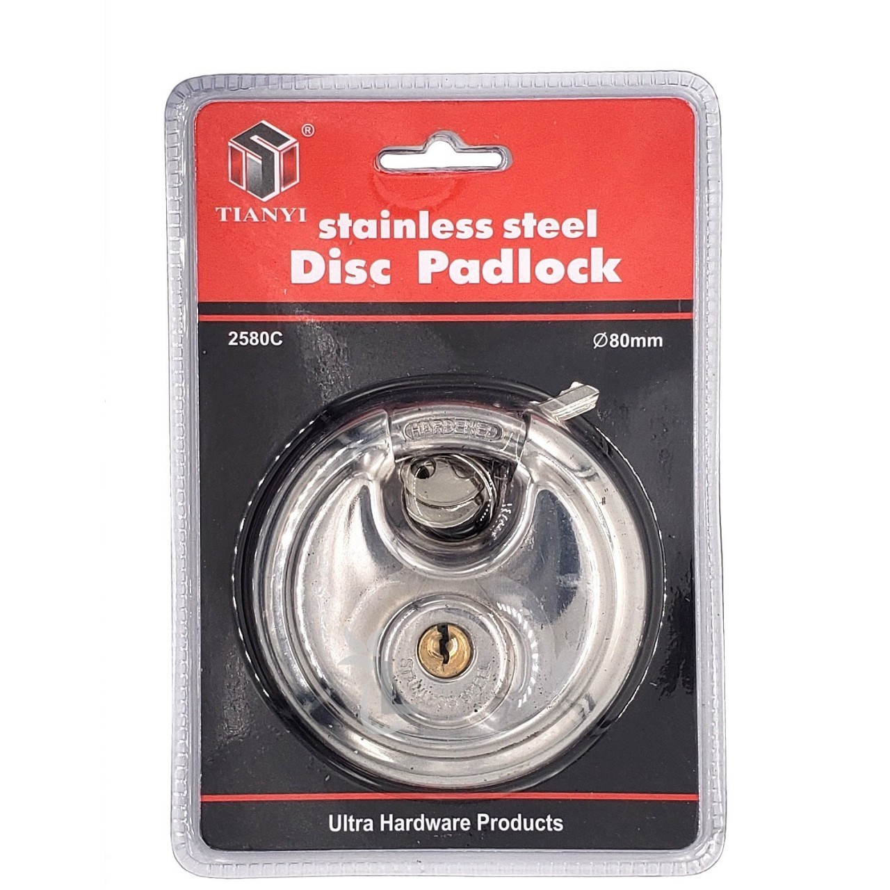 TIANYI STAINLESS STEEL DISC PADLOCK 80mm