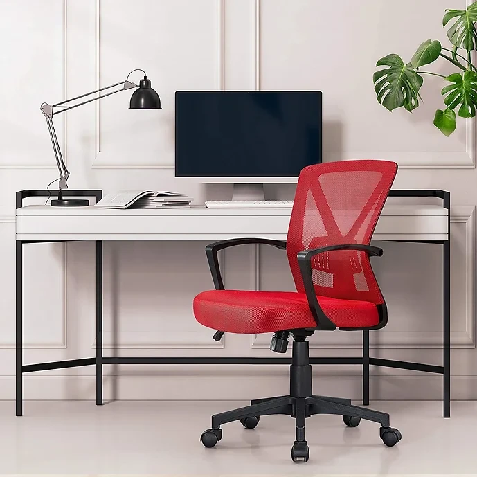 Yaheetech Ergonomic Mesh Chair -Red