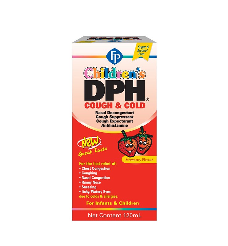 FP CHILDREN DPH COUGH & COLD STRAWBERRY 120ML