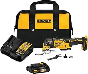 DEWALT 20V MAX XR Oscillating Tool Kit, 3-Speed (DCS356C1)