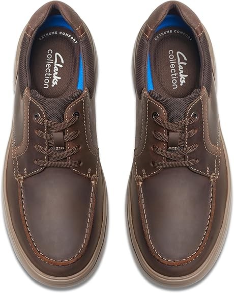 Clarks Mens Bradley Vibe Beeswax Leather