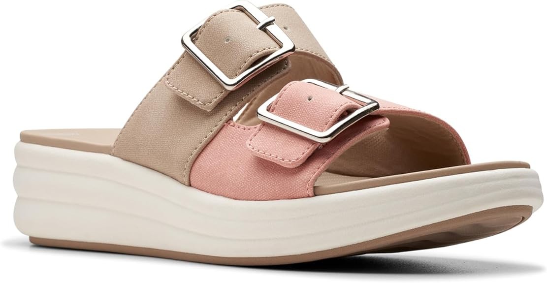 Clarks Womens Drift Buckle (Peach Combi)