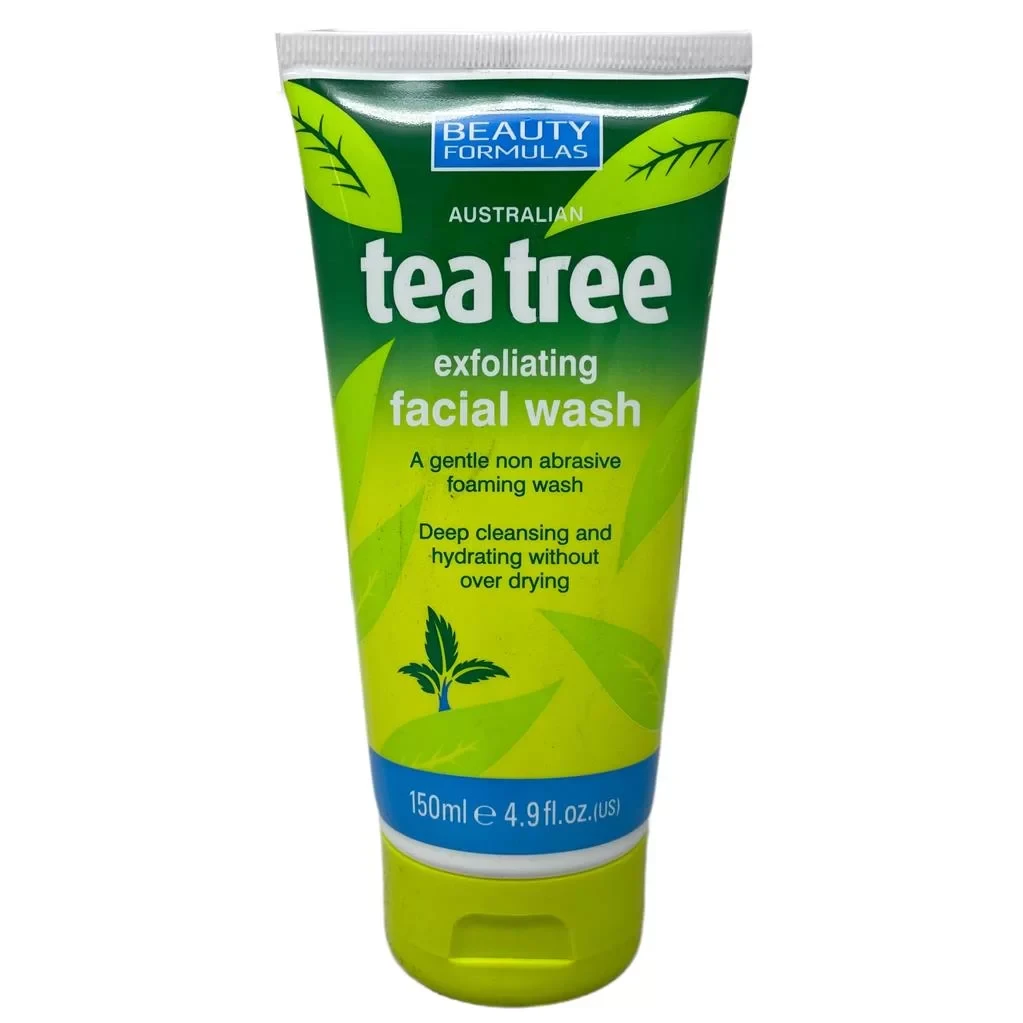 Beauty Formulas Australian Tea Tree Exfoliating Facial Wash 150ml