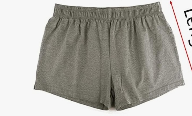 GRAY GYMAPE Men 3" Cotton Boxer Lounge Short Shorts Underwear Pajama Bottoms Sleeping Wear