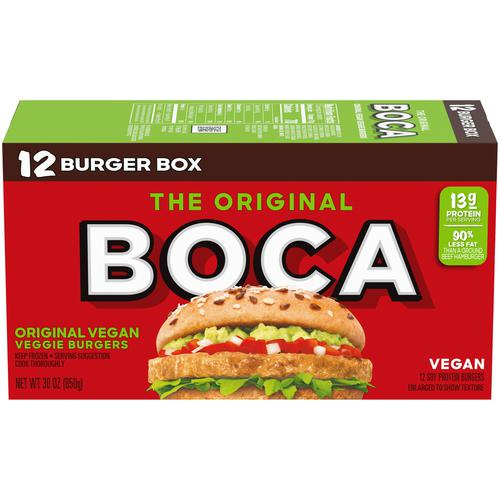 Boca Veggie Burger 12 Units, 71 g / 2.5 oz