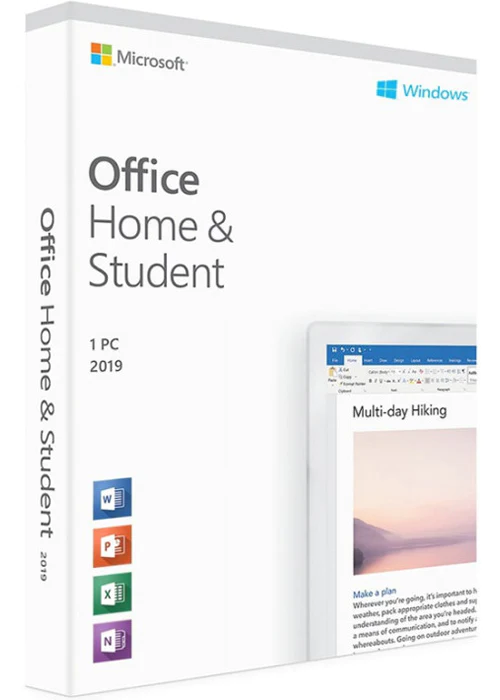 MS Office Home and Student 2019 Retail Key