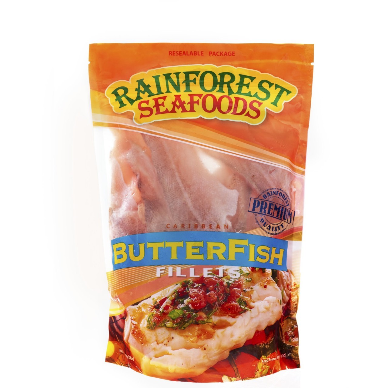 RAINFOREST BUTTER FISH FILLET V/P 1lb