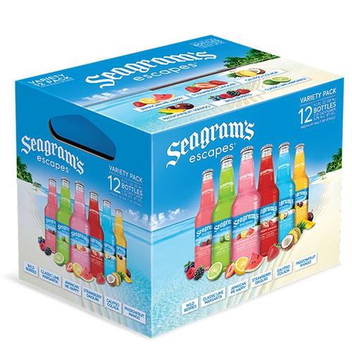 Seagram's Escapes Assorted Flavored Cocktails in Bottle 12 Units / 330 ml / 12 oz