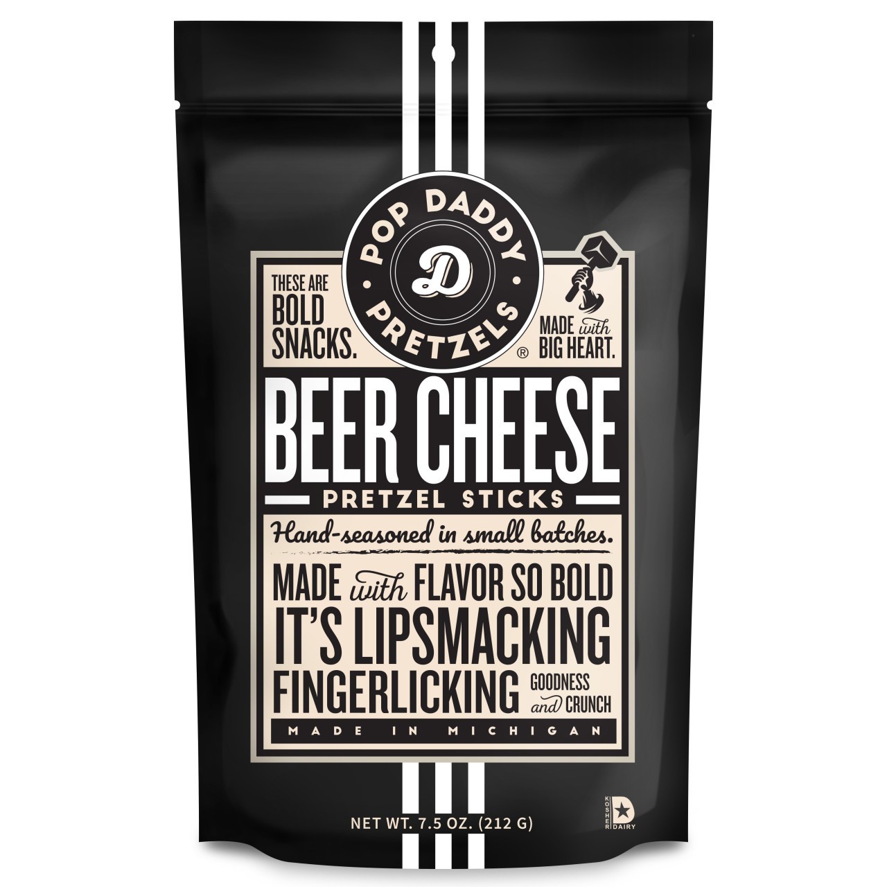 POP DADDY PRETZEL STK BEER CHEESE 7.5oz