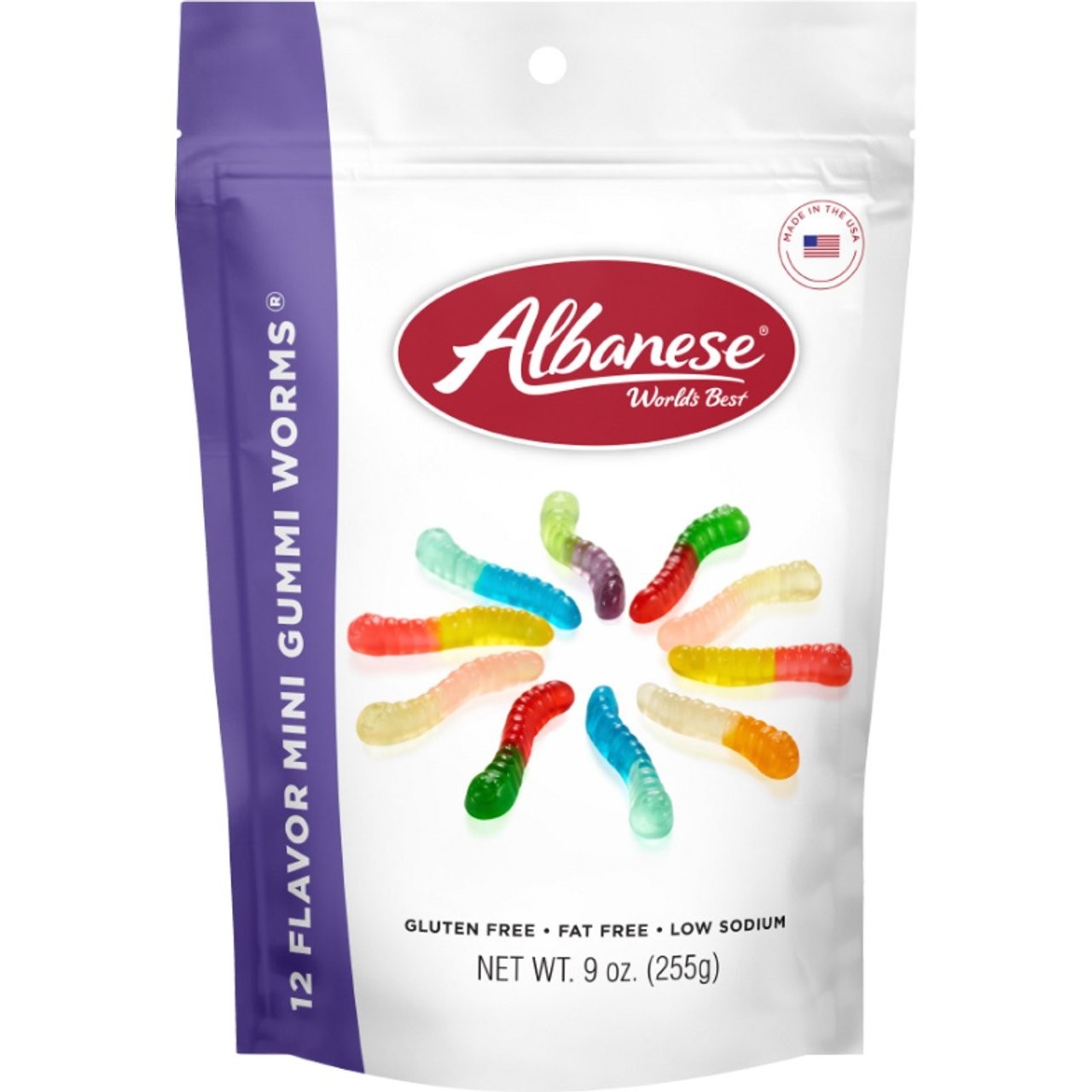 ALBANESE GUMMI WORMS MINI 12 FLAVOR 255g