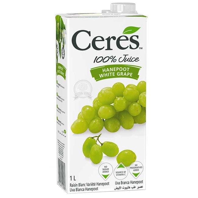 CERES WHITE GRAPE JUICE 1000ml