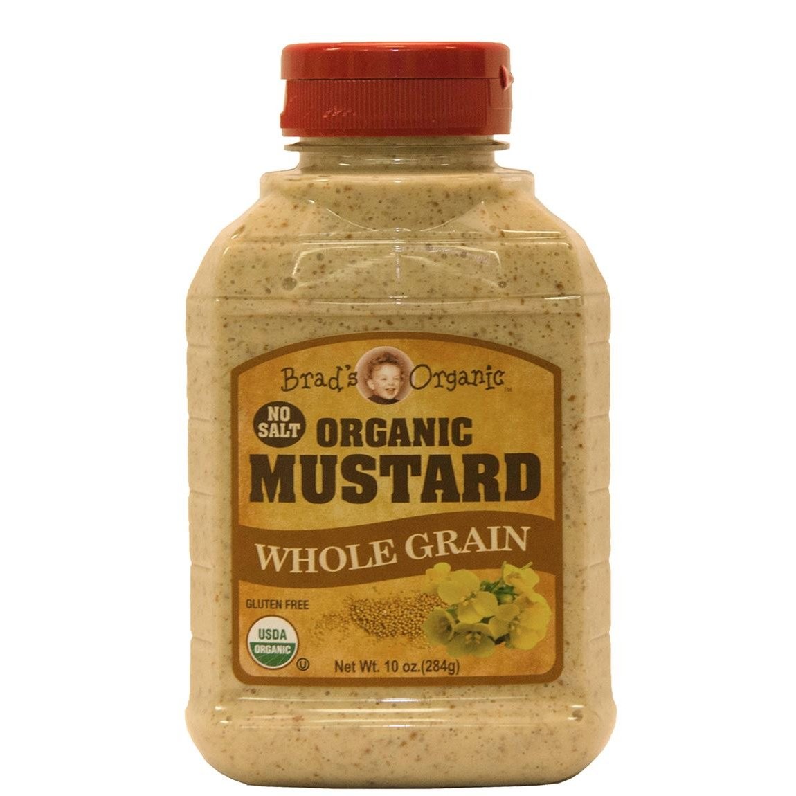 BRADS MUSTARD WHOLE GRAIN NO SALT 10oz