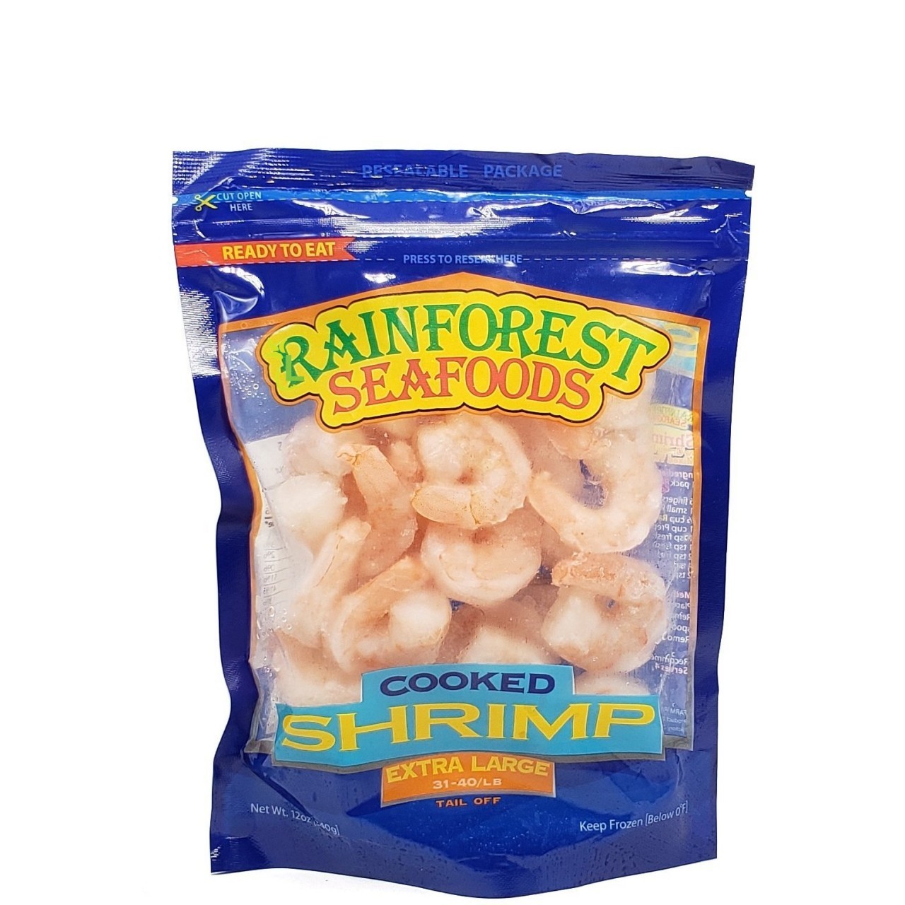 RAINFOREST SHRIMP 31-40 CKD XL 12oz