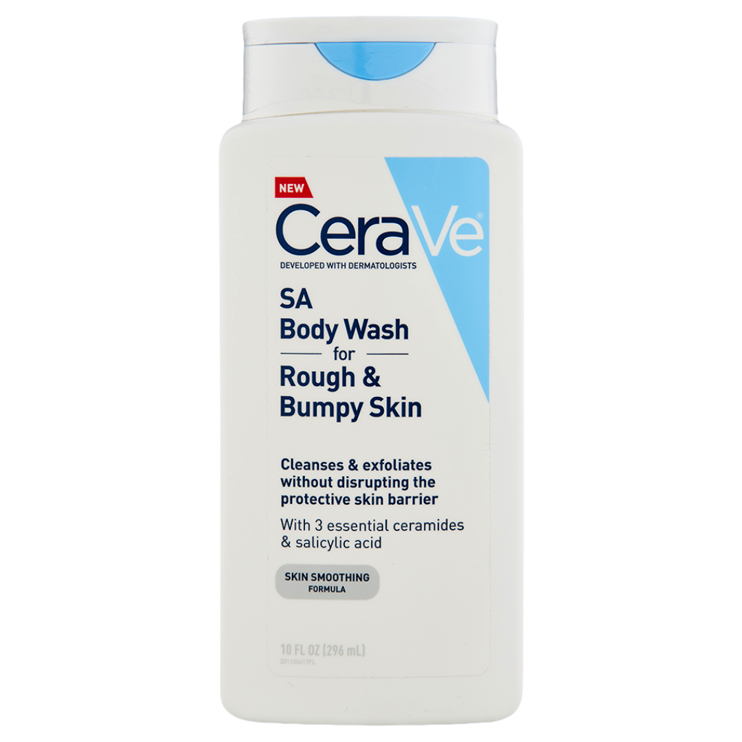 Cerave SA Body Wash for Rough & Bumpy Skin, 10 oz