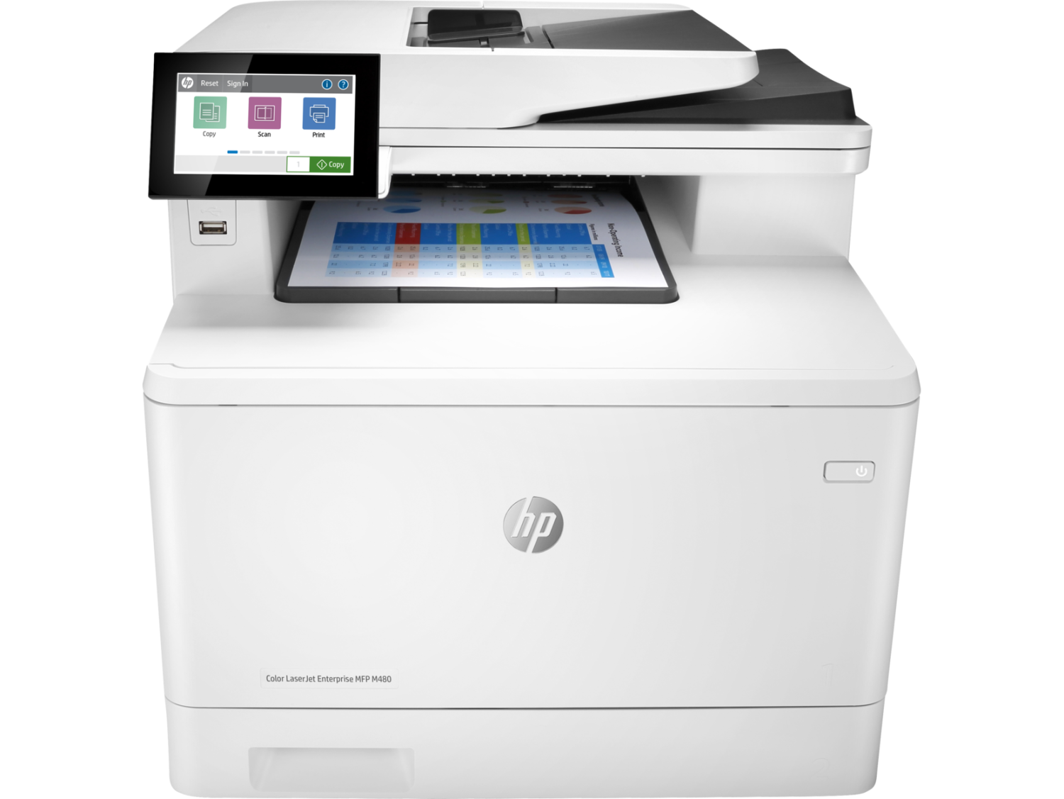 HP Color LaserJet Enterprise MFP M480f - Multifunction printer - color